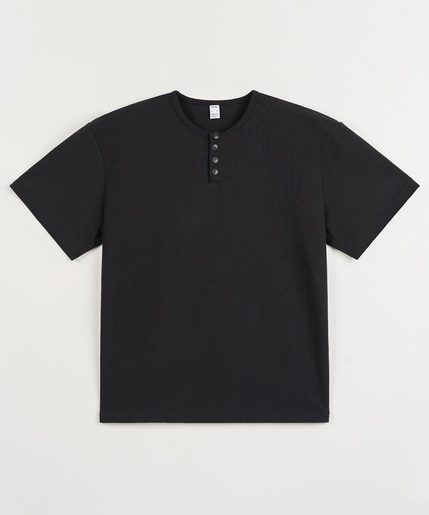 КОФЕ [2 шт.] Узкая укороченная футболка-henley с полукруглым вырезом (Тип Б)