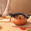 8L Fine Iron Pumpkin Micro Pressure Pot Glass Gas Stove Universal Pan Home Type Soup Pot  Kitchen