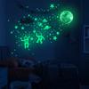 Astronaut Universe Space Wall Decals Glow In The Dark Stars Moon Stickers