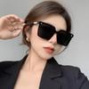 Trendy Square Large Frame Sunglasses for Street Style and Sun Protection