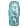 AmyLynn Womens/Ladies Metallic Faux Leather Pencil Skirt