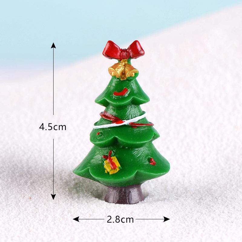 Christmas Small Gifts, Micro-landscapes Snow Scenes Decorative Ornaments Christmas Tree Accessories, Artificial Trees