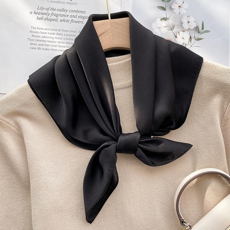 Spring and Autumn thin silk mulberry silk high-end silk scarf scarf female gift retro temperament trendy with small scarf