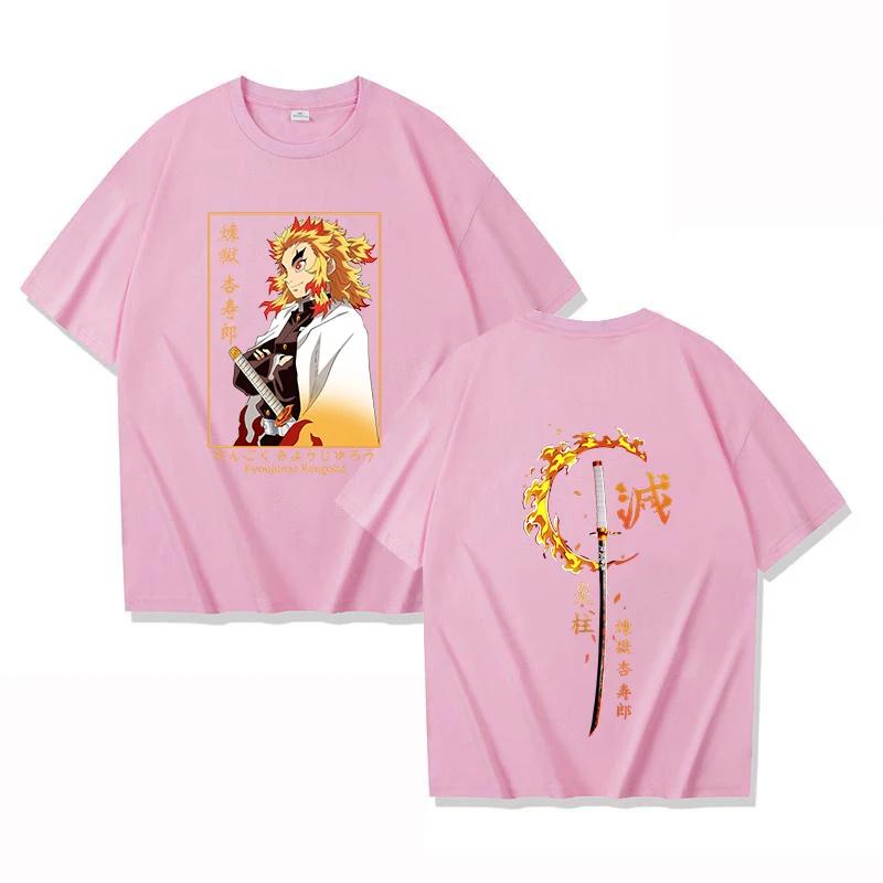Hot Sale Demon Slayer Kamado Tanjirou Graphic Print T-shirt Women Men Loose Casual Oversized Top Summer New Tee Streetwear Harajuku Short Sleeve