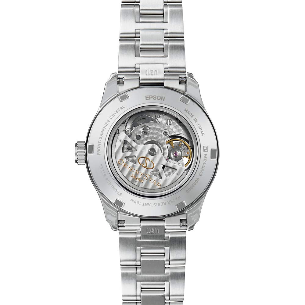 Orient Star Contemporary Автоматические часы с открытым сердцем, серебристый циферблат, сапфировое стекло RE-AT0003S