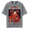 Anime Akira Vintage Washed T Shirts 90s Manga Shotaro Kaneda Graphic Tshirt Men Women Clothing Cotton Casual Oversized Tshirts