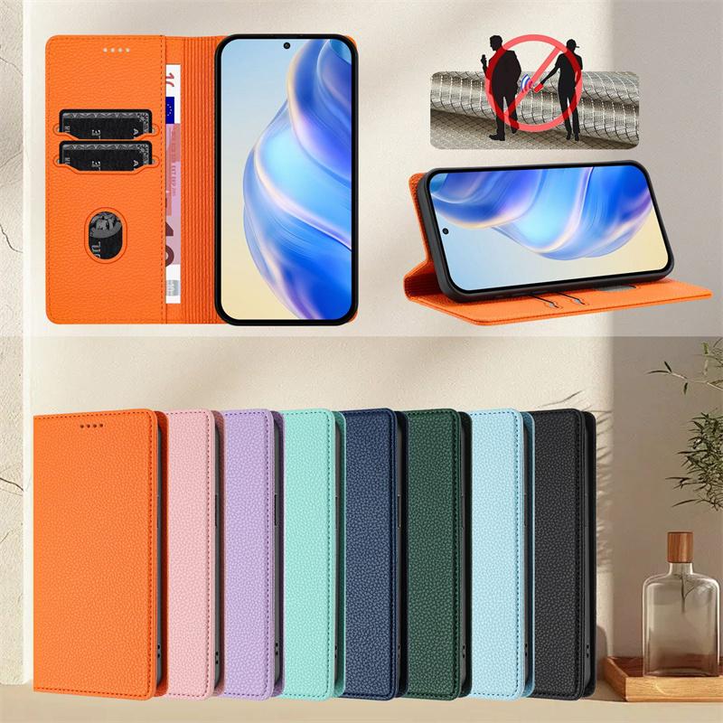 Leather Case For Vivo Y19S Y28 Y73 2021 Y76 Y300 Iqoo Z9 Turbo Z9X Z9S Pro 4G 5G Auto Closing Card Slot Wallet Flip Cover Casing
