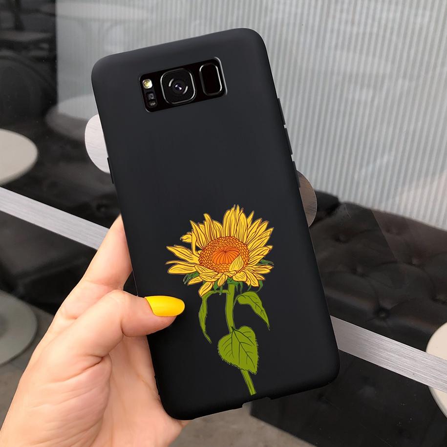 Ударопрочный Чехол Для Samsung S8 Plus SM-G955F Чехол Цветной Ромашка Кактус Мягкий Матовый Чехол Для Телефона Для Samsung S8 S 8 S8+ G950F Capa