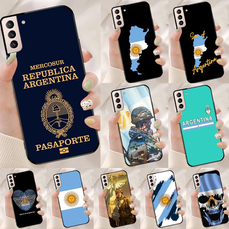 Чехол-футляр с флагом Аргентины для Samsung Galaxy S25 Ultra S9 S10 S20 S21 S22 Plus S23 FE S24 Ultra