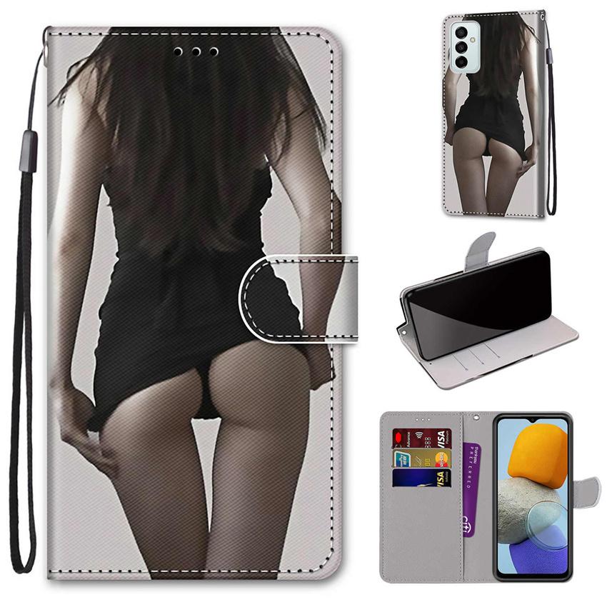 Окрашенный кожаный флип-чехол для Samsung Galaxy A01 A11 A31 A51 A71 S20 Fe Plus, кошелек-бумажник с бабочкой, кошкой, слоном, чехол для телефонной книги