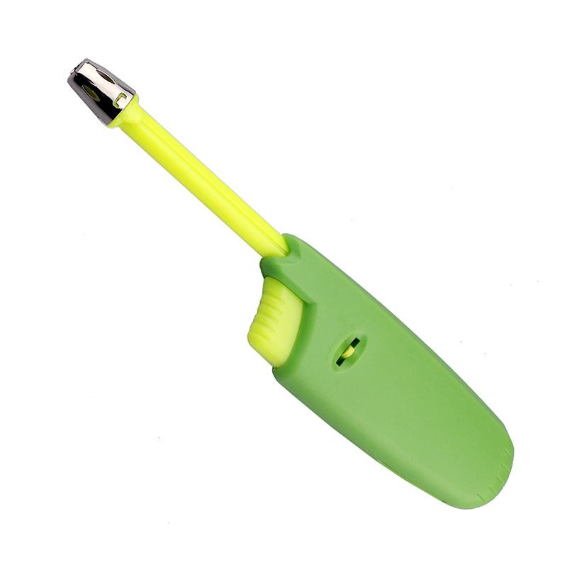 Зажигалка для свечей, регулируемая кухонная зажигалка, мини-бутановый газовый многоразовый пластиковый фонарик, зажигалка для барбекю на открытом воздухе, старт огня 11-18 см