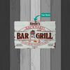 1 шт. Деревенский знак для барбекю на заднем дворе, алюминиевый знак, индивидуальное персонализированное имя, декор для улицы, подарок для любителей барбекю