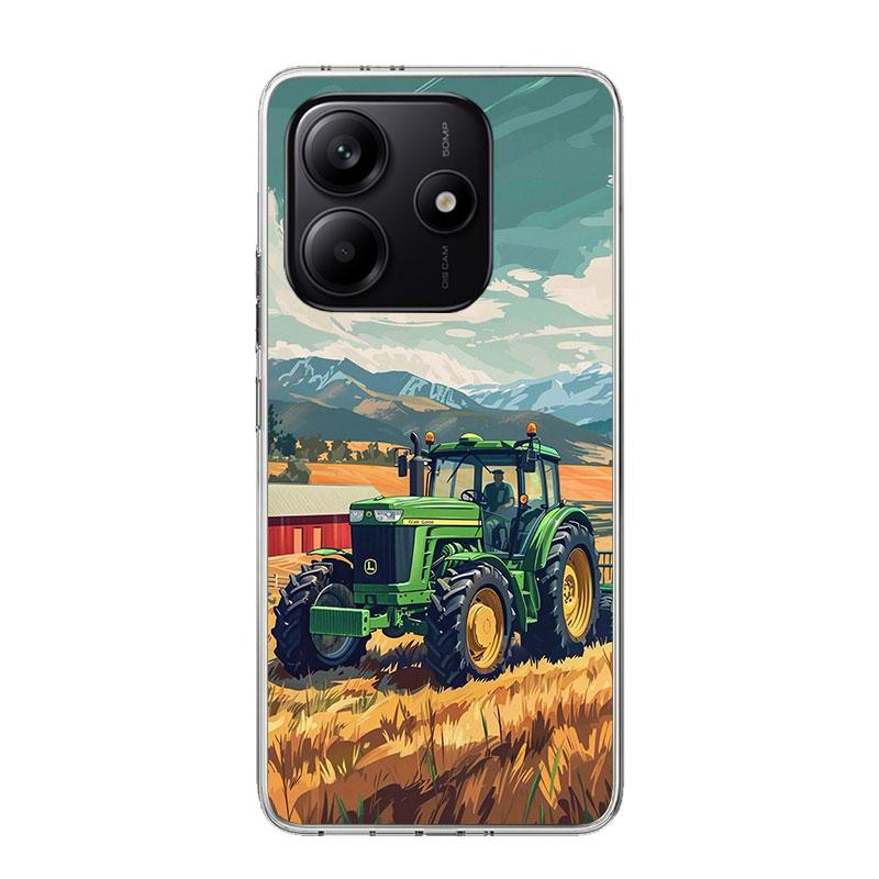 Farm Vehicle Tractor Case Phone Cover for Xiaomi Redmi Note 14 13 12S 12 11S 11 11T 11E 10S 10 Pro Plus 9 9S 5G + Trend Fundas