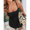 Elegant Women's Strap Dress, New Summer High-Waisted Pleated A-Line Midi Dress