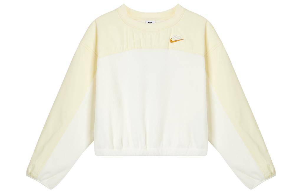 Nike Sweatshirts Women's White Crew Neck Moderate Regular FB8685-133