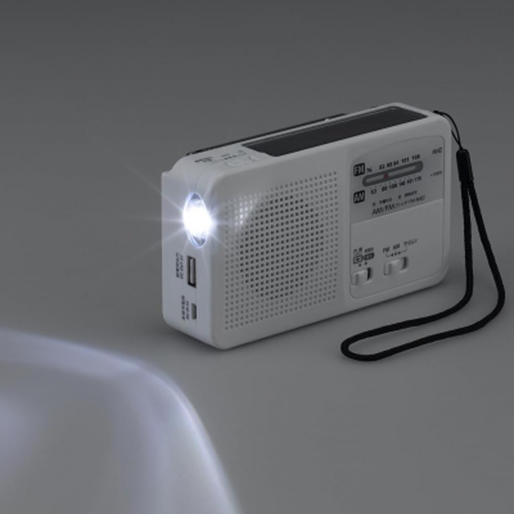 Радио Yazawa Corporation с фонариком BS901WH Ручное