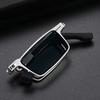 Folding Sunglasses Uv Protection High Definition Portable Glasses Men'S Metal Sunglasses Box Sunglasses Women'S