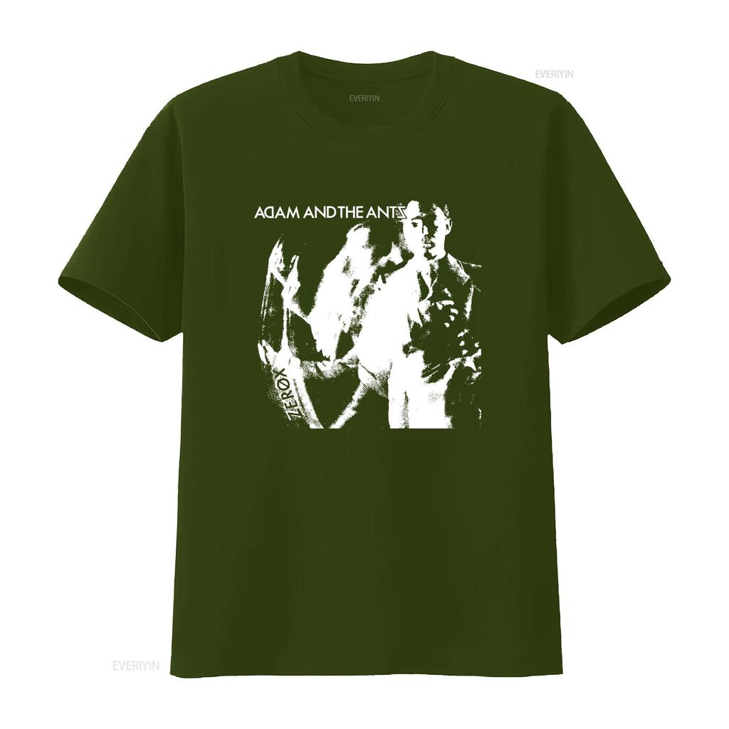 Adam and the Ants Band Print T Shirt for Retro Rock Style Fashion vintage Washed graphic Comfortable Versatile designer clothes