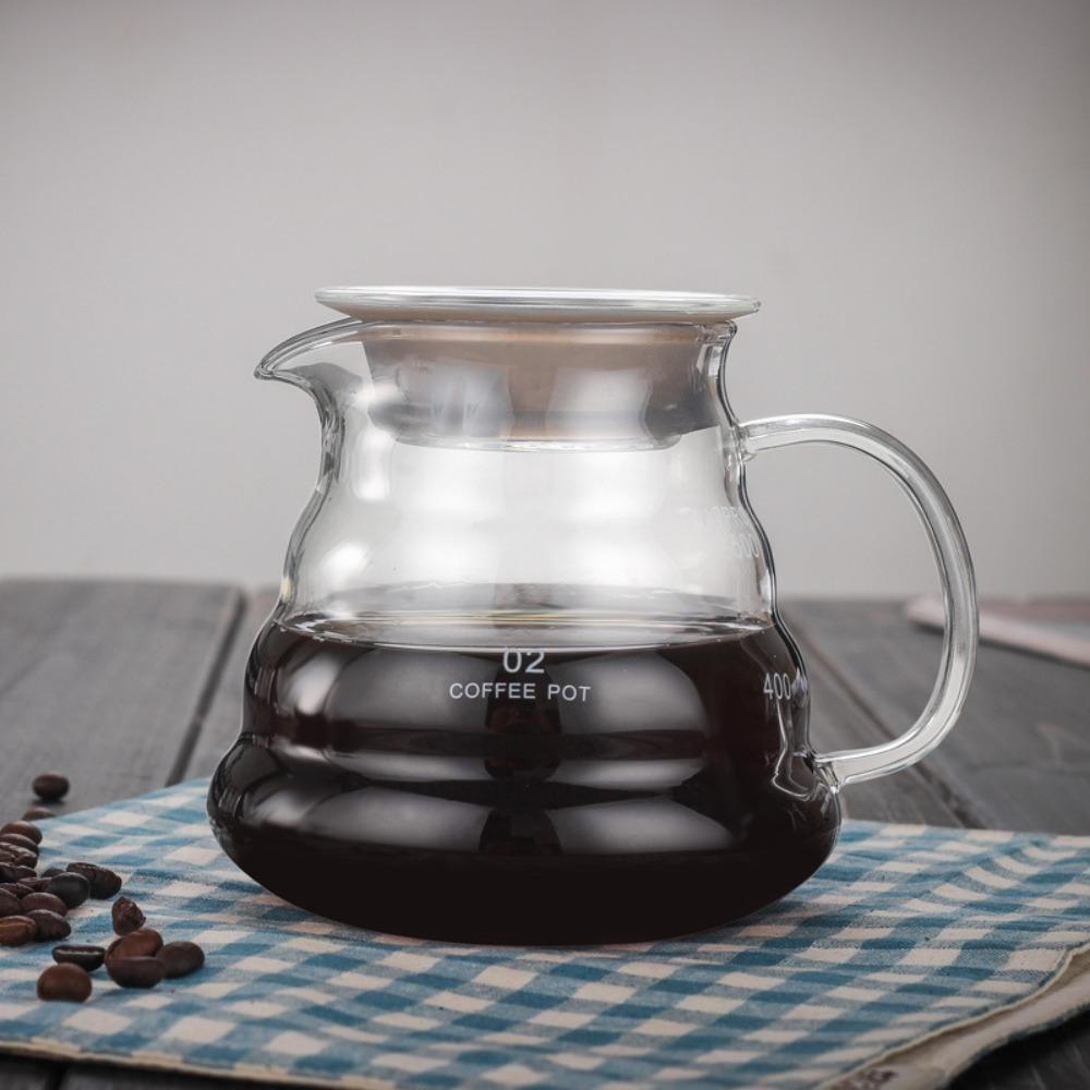 With Glass Handle Glass Coffee Pot Vshape Mouth Coffee Cup Simplicity Coffee Utensils