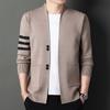 Autumn and Winter Men's Fashion Korean Version Trend New Men's Knitted Sweater Casual Jacket Top Men's Knitted Cardigan