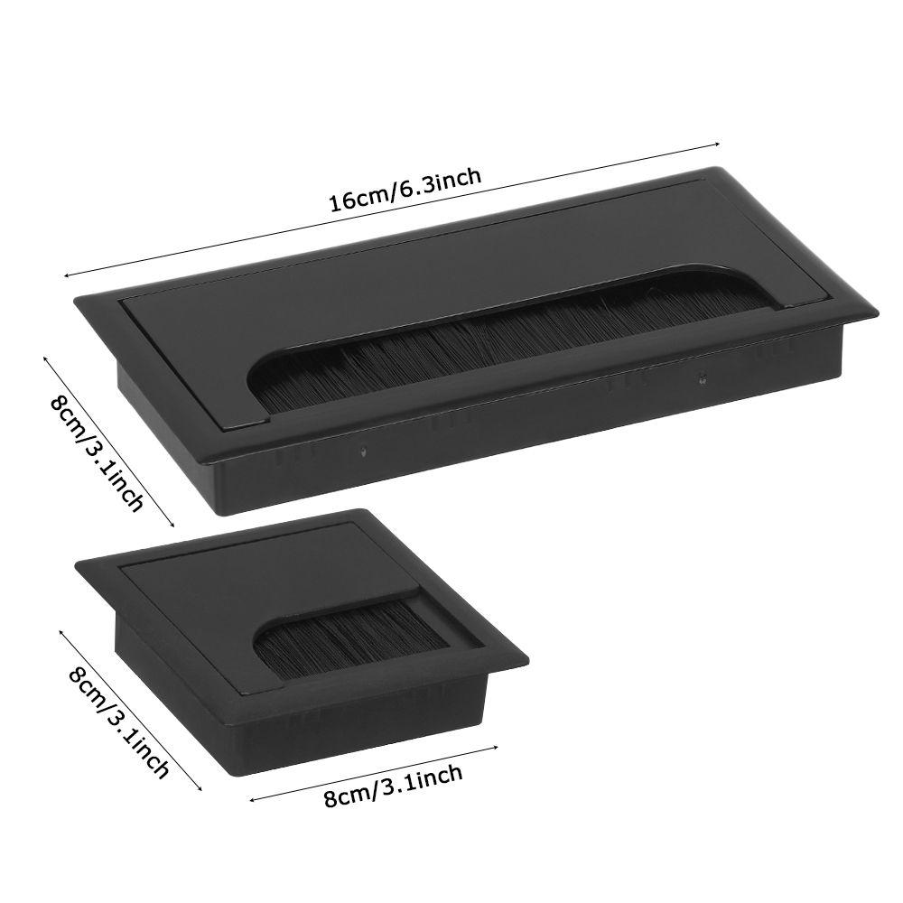 Rectangle Grommet Hole Cover Outlet Port Wire Box Desk Cable Box Wire Cable Holder Wire Hole Cover