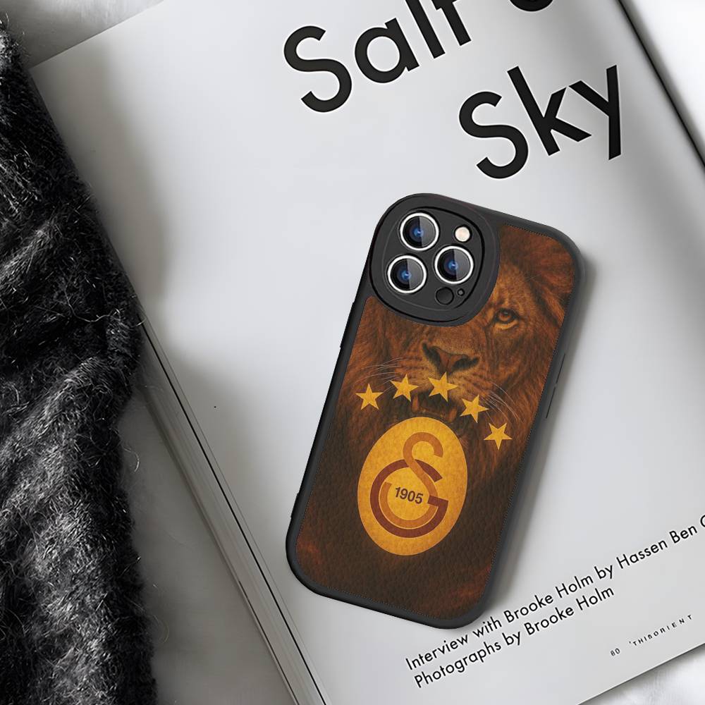 1 шт. Классический чехол для телефона G-galatasaray-C-club для IPhone 15 14 13 12 11 16 Pro Max Plus Кожаный мягкий чехол