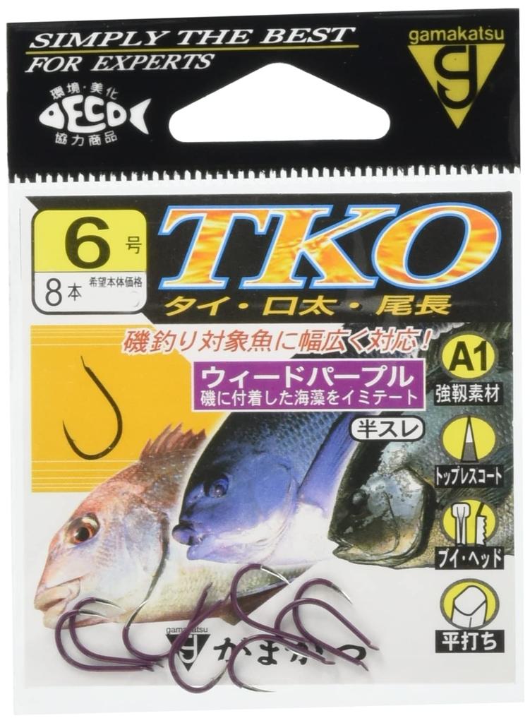 Gamakatsu Single Hook A1 TKO Нет. 8 7 Штук Сорняк