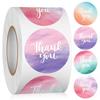 Color, Gradient Thank-you Stickers, Gift Packaging, Sealing Stickers, Decorative Stickers, Circular, Adhesive Labels