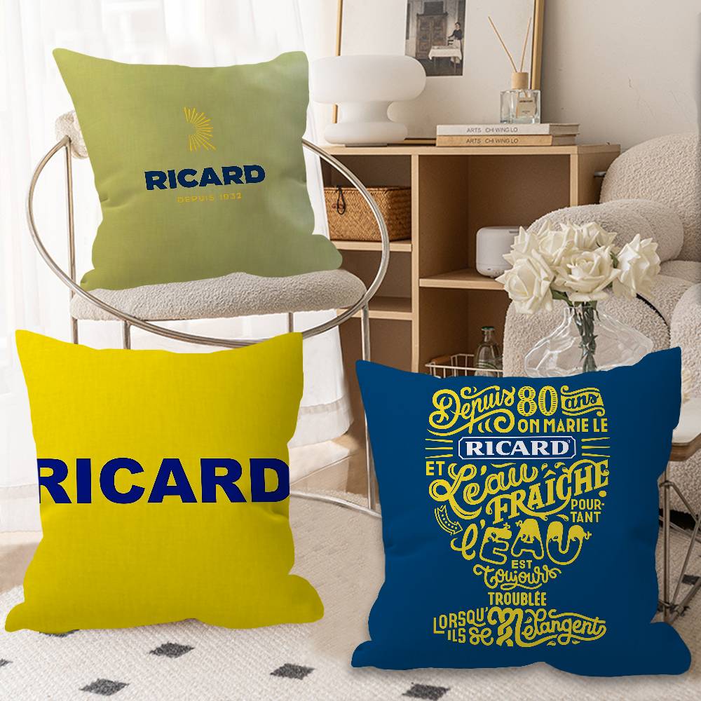 RRicardS LOGO Cushion Cover Pillow Cover Decor Pillowcase Printed Cushion Case for Couch
