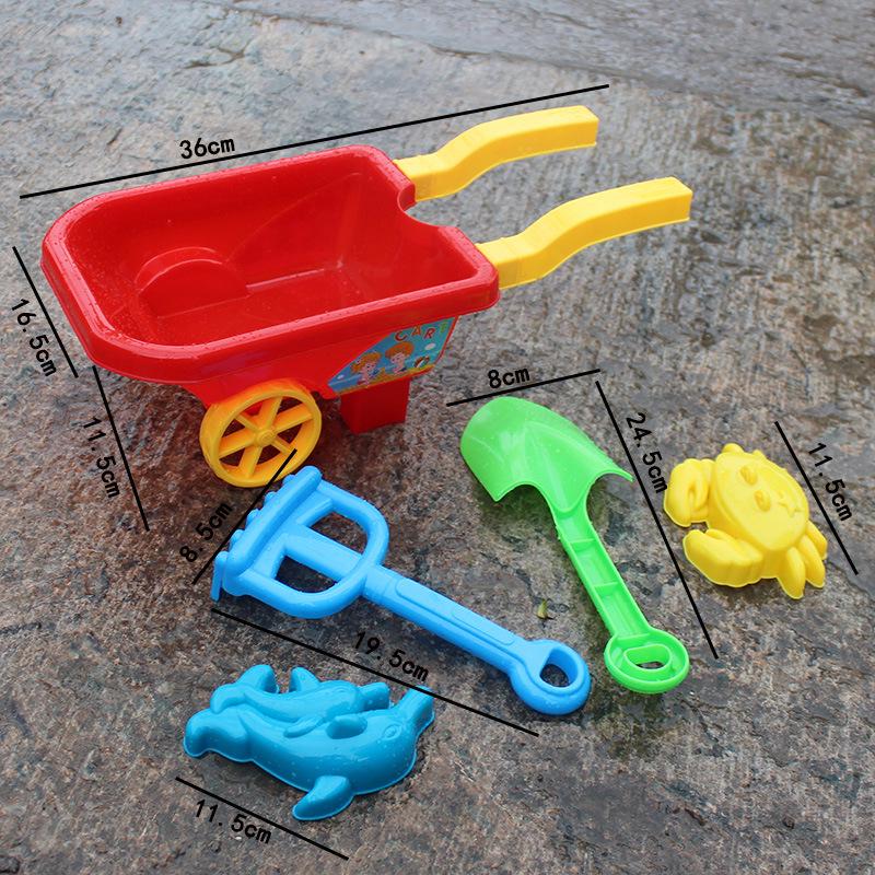 Популярный большой пластиковый пляжный игрушечный автомобиль песочные часы набор для детей - Идеально подходит для игр с песком и водой, купания и отдыха.