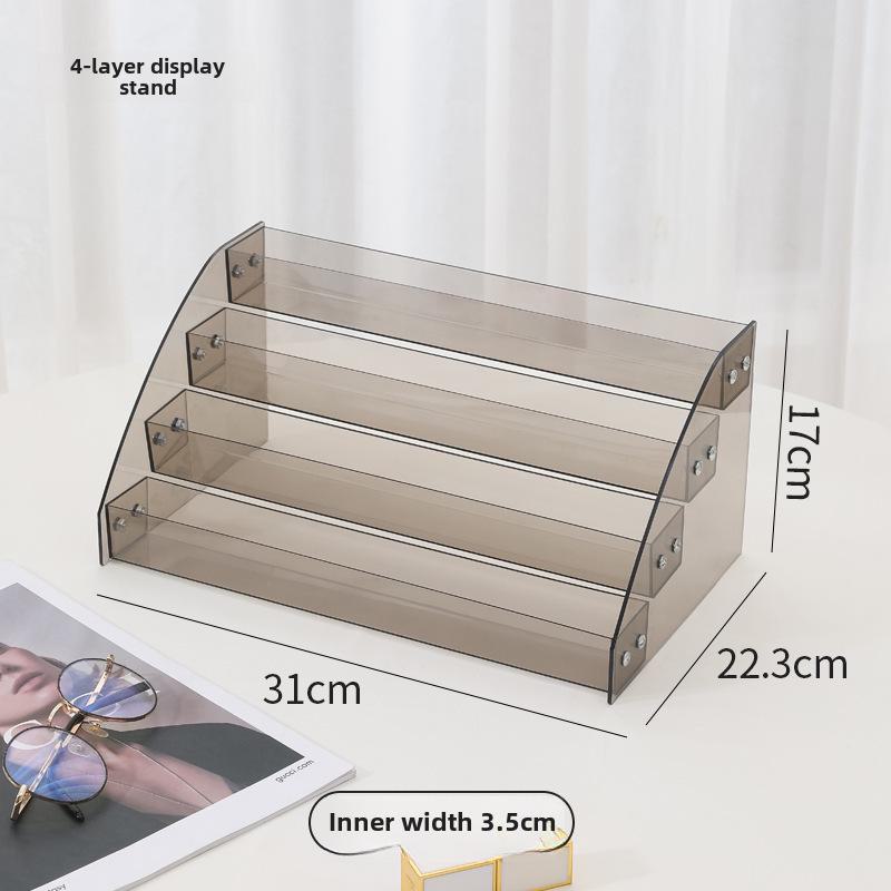 Прозрачная акриловая многослойная подставка для лака для ногтей и помады