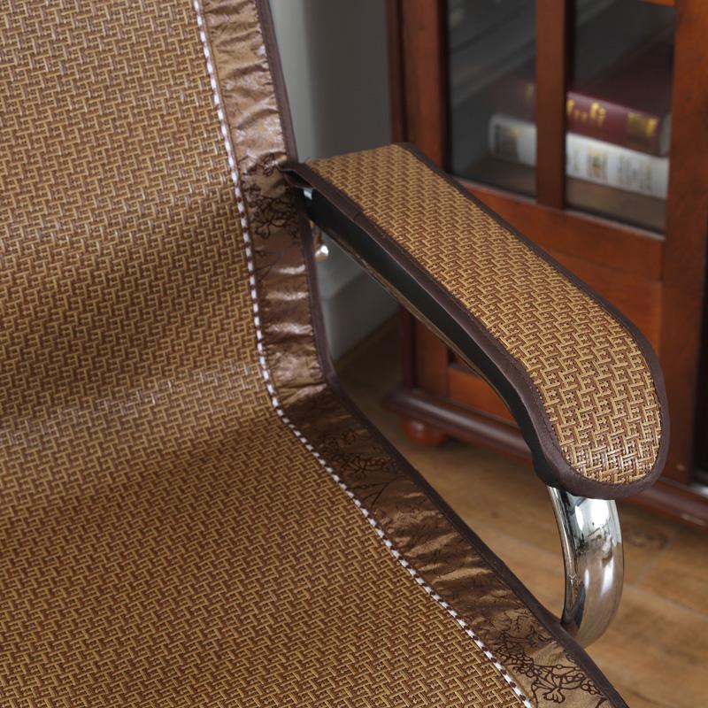 Летняя Матрас-Подушка на Сиденье и Спинку Интегрированная, Офисное Компьютерное Кресло Дышащая Бамбуковая Подушка на Сиденье Босс Спинка Прохладная Подушка