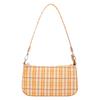 Летняя простая и модная оранжевая клетчатая сумка в том же стиле, сумка-полумесяц, сумка через плечо под мышкой