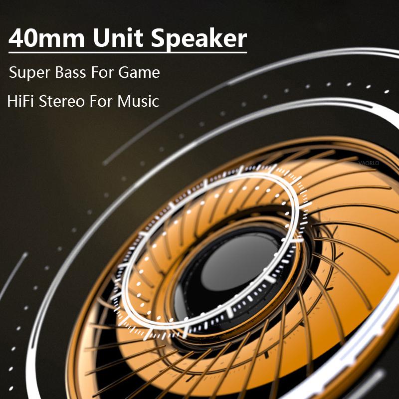 VAORLO Graffiti Glowing Headphone Ture Wireless Bluetooth 5.1 Super Bass HiFi Stereo IPX7 Waterproof Noise Reduction For Game