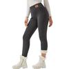Fleece Lined Leggings Women - Thick Soft High Waisted Black Tummy Control Thermal Warm Velvet Pants for Cold Winter