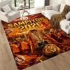 Galatasaray 112 Floor Rug Office Rug Perfect for Living Rooms Study Room Kitchen Playrooms Anti-slip Rug Decorate Offices