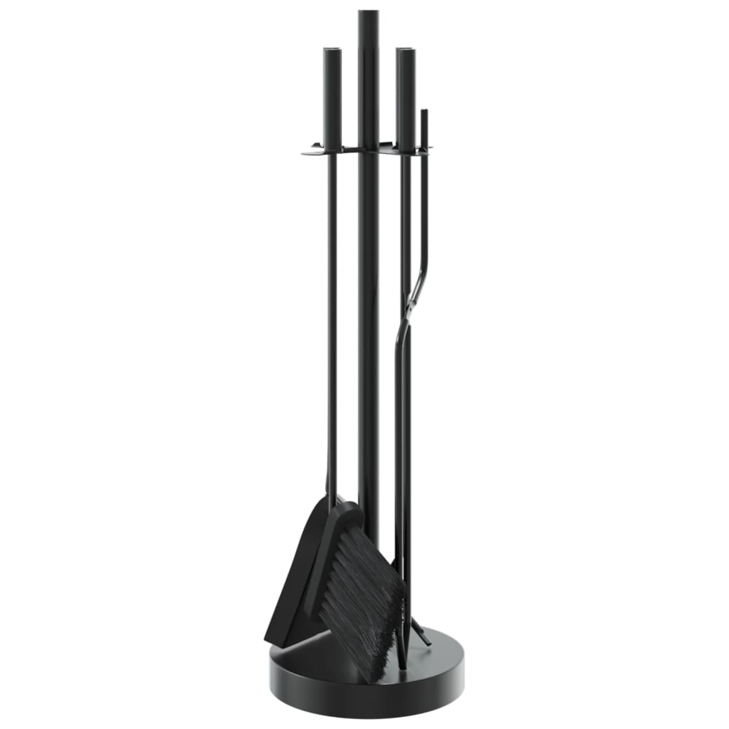 Vidaxl 5-Częściowy Zestaw Akcesoriów Do Kominka, 18X66 Cm, Stal