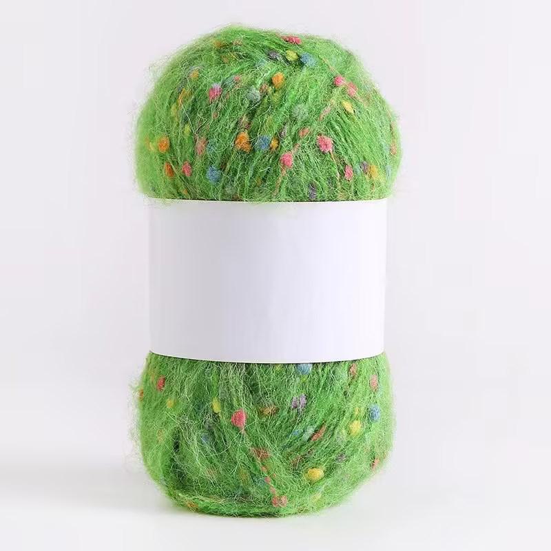 Цветная мохеровая флисовая пряжа ручной работы для шарфов, шапок, сумок, одежды и кукол