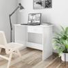 VidaXL Desk White High Gloss 100 X 50 X 76 Cm Particleboard