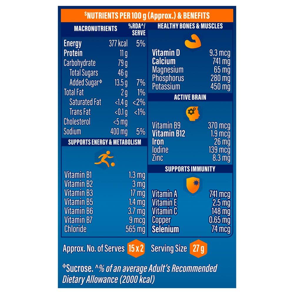 Horlicks Health And Nutrition Drink Classic Malt 500 G Combo Pack Of 2 With Free Container For Daily Growth And Immunity Support