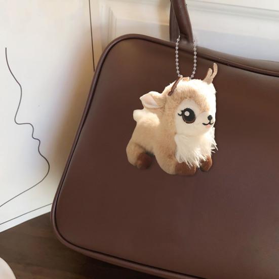 Мультяшная кукла в форме оленя для девочек и мальчиков, плюшевая кукла, брелок, рюкзак, автомобиль, подвеска, мягкая игрушка