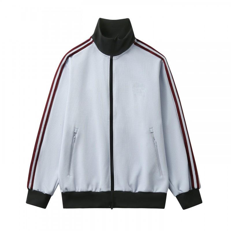 A Home Original Streetwear Letter Zip Jacket Loose Fit Unisex Casual Fashion All-Match