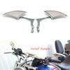 Лезвие хромированные зеркала для мотоцикла, алюминий для Honda VTX1300C Fury VT13CX VT1300CX, зеркало заднего вида 8 мм 10 мм, мопед