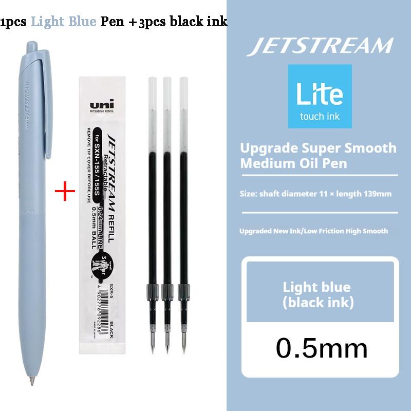 Японские Канцелярские Принадлежности Uni-ball Jetstream Lite Touch Гелевая Чернильная Ручка SXN-LS-05/07 Роллербол Обратно в Школу Плавное Письмо