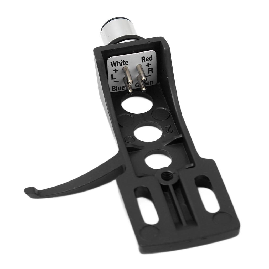 Держатель винилового стилуса Алюминиевый сплав Держатель картриджа фонографа для виниловых пластинок с 4 соединительными проводами