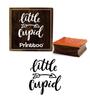 Printtoo Little Cupid Word Design Scrap Diary Card Print Square Wooden Rubber Stamp-2 X 2