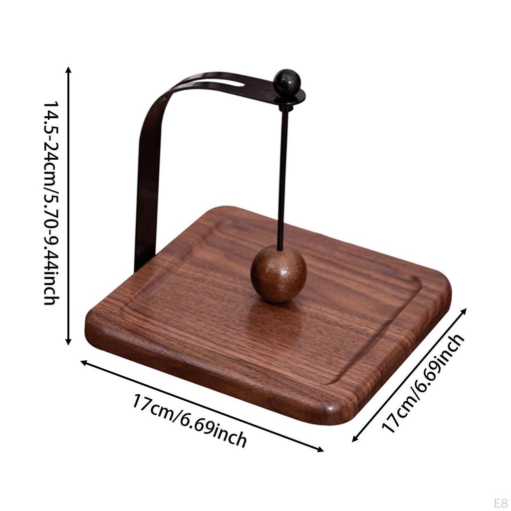 Cafe Napkin Holder Storage Rack Convenient Memos Organizer Tissue Wood Base for Dining