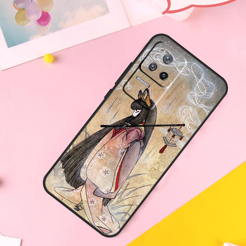 Чехол Kitsune Fox Art для Xiaomi 14 Ultra 13 11T 12T 13T Pro 12 Lite POCO X6 Pro M6 X3 X4 X5 M5s F3 F5