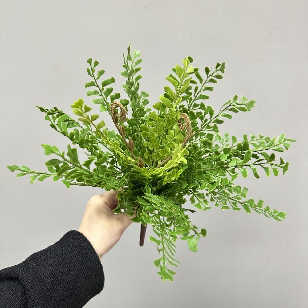 Ветка Листья Искусственные Листья Папоротника DIY Ландшафтный Дизайн Настенные Аксессуары Персидская Трава Растение Искусственное Зеленое Растение Свадебный Декор