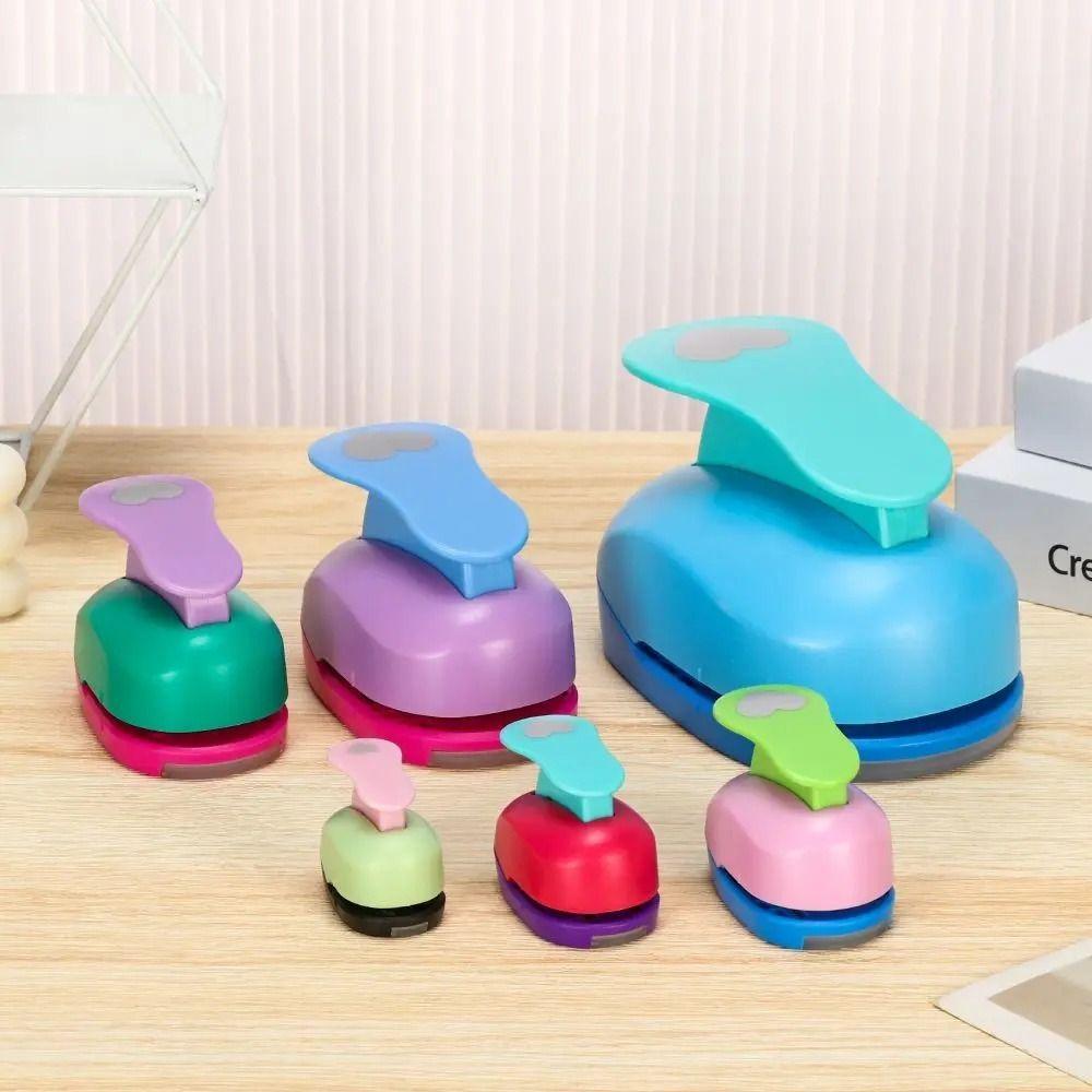 Heart/Star Shaped Hole Embossing Device DIY Scrapbook Paper Cutting Machine Safe Paper Cutter  Gift